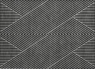 Piper Looms Chantille Geometric ACN937 Black Machine Washable Area Rug Scatter Main Image