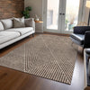 Piper Looms Chantille Geometric ACN937 Brown Machine Washable Area Rug Lifestyle Image Feature