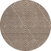 Piper Looms Chantille Geometric ACN937 Brown Machine Washable Area Rug Round Main Image