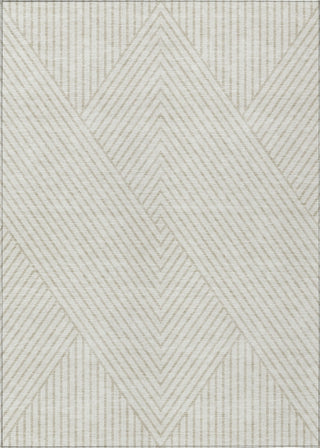 Piper Looms Chantille Geometric ACN937 Ivory Machine Washable Area Rug main image