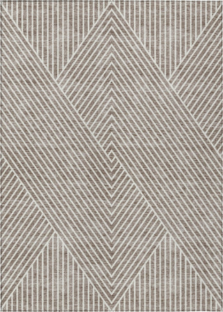 Piper Looms Chantille Geometric ACN937 Taupe Machine Washable Area Rug main image