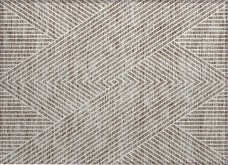 Piper Looms Chantille Geometric ACN937 Taupe Machine Washable Area Rug Scatter Main Image