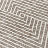 Piper Looms Chantille Geometric ACN937 Taupe Machine Washable Area Rug Swatch Image