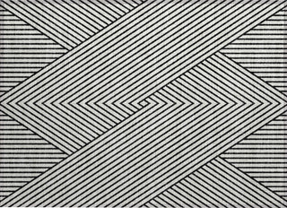 Piper Looms Chantille Geometric ACN937 White Machine Washable Area Rug Scatter Main Image