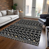 Piper Looms Chantille Southwest ACN938 Black Machine Washable Area Rug Lifestyle Image Feature