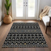 Piper Looms Chantille Southwest ACN938 Black Machine Washable Area Rug Lifestyle Image Feature