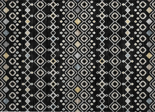 Piper Looms Chantille Southwest ACN938 Black Machine Washable Area Rug Scatter Main Image
