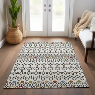 Piper Looms Chantille Southwest ACN938 Ivory Machine Washable Area Rug Lifestyle Image Feature
