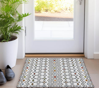 Piper Looms Chantille Southwest ACN938 Ivory Machine Washable Area Rug Scatter Lifestyle Image Feature