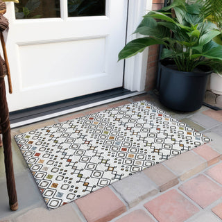 Piper Looms Chantille Southwest ACN938 Ivory Machine Washable Area Rug Scatter Outdoor Lifestyle Image Feature
