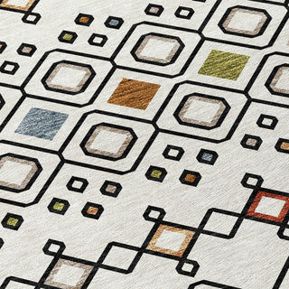 Piper Looms Chantille Southwest ACN938 Ivory Machine Washable Area Rug Swatch Image