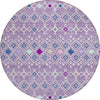 Piper Looms Chantille Southwest ACN938 Lavender Machine Washable Area Rug Round Main Image