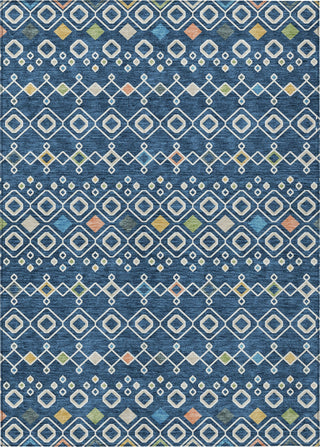 Piper Looms Chantille Southwest ACN938 Navy Machine Washable Area Rug main image