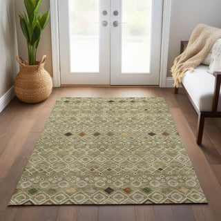 Piper Looms Chantille Southwest ACN938 Sage Machine Washable Area Rug Lifestyle Image Feature