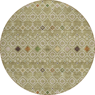 Piper Looms Chantille Southwest ACN938 Sage Machine Washable Area Rug Round Main Image