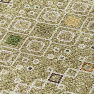 Piper Looms Chantille Southwest ACN938 Sage Machine Washable Area Rug Swatch Image