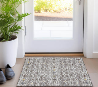Piper Looms Chantille Southwest ACN938 Taupe Machine Washable Area Rug Scatter Lifestyle Image Feature