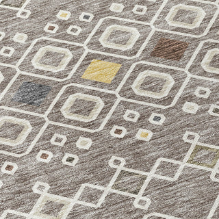 Piper Looms Chantille Southwest ACN938 Taupe Machine Washable Area Rug Swatch Image