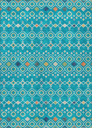 Piper Looms Chantille Southwest ACN938 Teal Machine Washable Area Rug main image