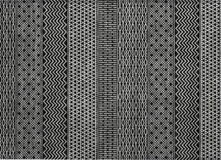 Piper Looms Chantille Stripes ACN939 Black Machine Washable Area Rug Scatter Main Image
