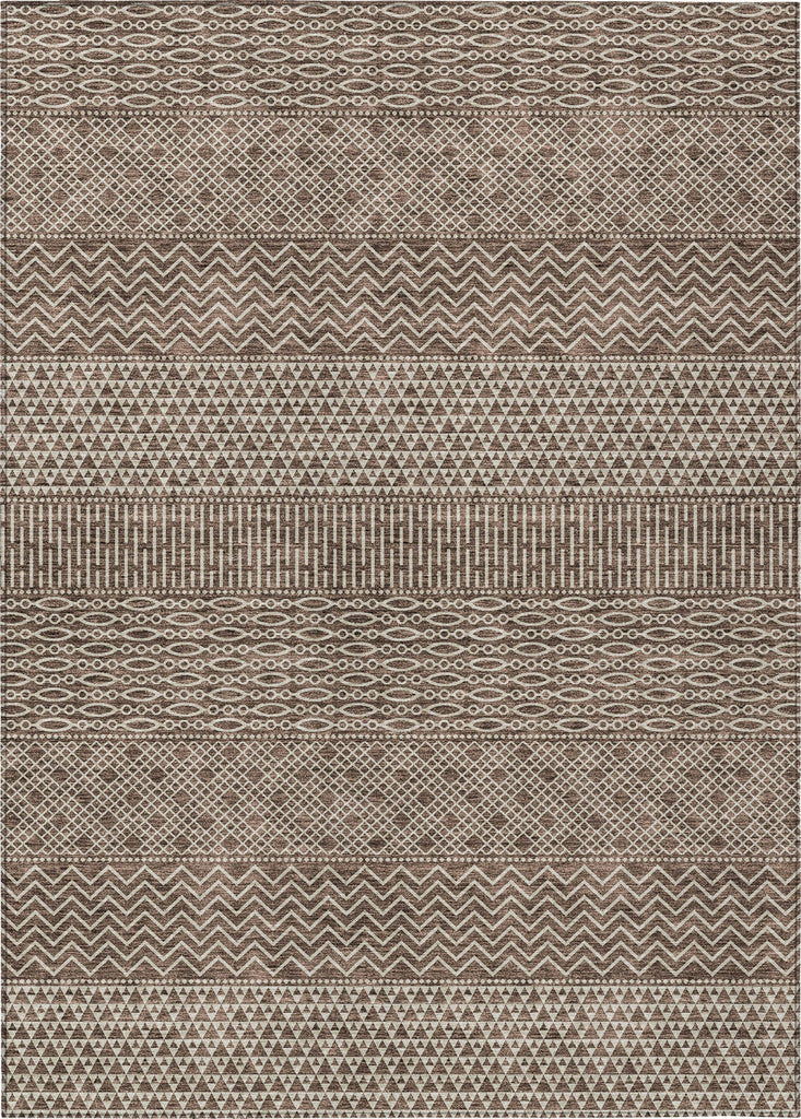 Piper Looms Chantille Stripes ACN939 Brown Machine Washable Area Rug main image