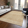 Piper Looms Chantille Stripes ACN939 Gold Machine Washable Area Rug Lifestyle Image Feature