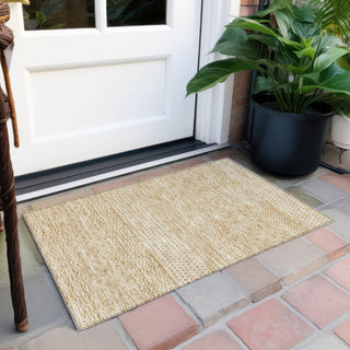Piper Looms Chantille Stripes ACN939 Gold Machine Washable Area Rug Scatter Outdoor Lifestyle Image Feature