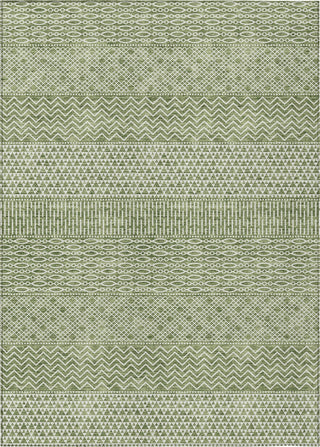 Piper Looms Chantille Stripes ACN939 Green Machine Washable Area Rug main image