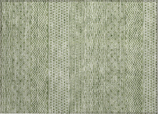Piper Looms Chantille Stripes ACN939 Green Machine Washable Area Rug Scatter Main Image