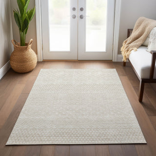Piper Looms Chantille Stripes ACN939 Ivory Machine Washable Area Rug Lifestyle Image Feature