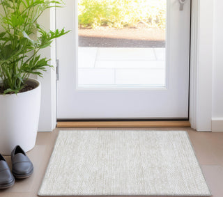 Piper Looms Chantille Stripes ACN939 Ivory Machine Washable Area Rug Scatter Lifestyle Image Feature