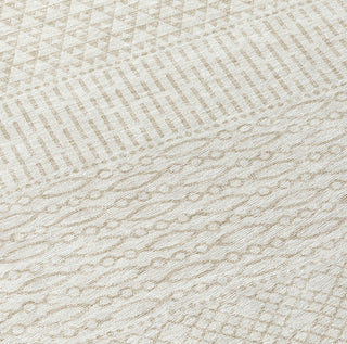 Piper Looms Chantille Stripes ACN939 Ivory Machine Washable Area Rug Swatch Image