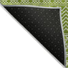 Piper Looms Chantille Stripes ACN939 Lime Machine Washable Area Rug Backing Image