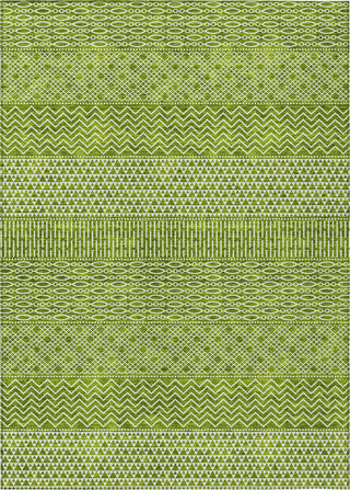Piper Looms Chantille Stripes ACN939 Lime Machine Washable Area Rug main image