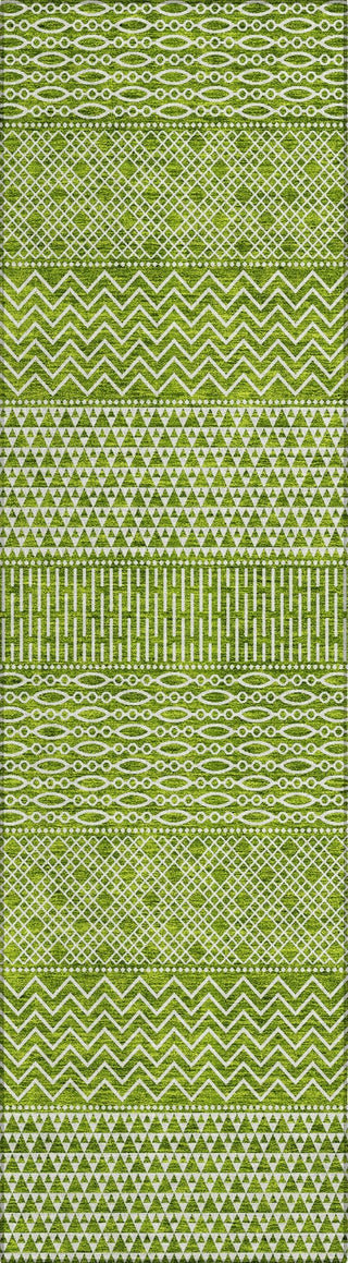 Piper Looms Chantille Stripes ACN939 Lime Machine Washable Area Rug Runner Main Image