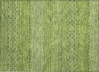 Piper Looms Chantille Stripes ACN939 Lime Machine Washable Area Rug Scatter Main Image