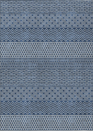 Piper Looms Chantille Stripes ACN939 Navy Machine Washable Area Rug main image