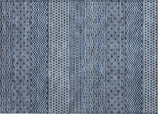 Piper Looms Chantille Stripes ACN939 Navy Machine Washable Area Rug Scatter Main Image