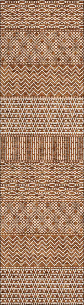 Piper Looms Chantille Stripes ACN939 Paprika Machine Washable Area Rug Runner Main Image