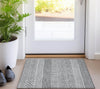 Piper Looms Chantille Stripes ACN939 White Machine Washable Area Rug Scatter Lifestyle Image Feature