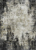 Piper Looms Chantille Abstract ACN940 Black Machine Washable Area Rug main image