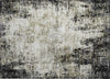 Piper Looms Chantille Abstract ACN940 Black Machine Washable Area Rug Scatter Main Image