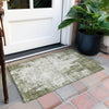 Piper Looms Chantille Abstract ACN940 Olive Machine Washable Area Rug Scatter Outdoor Lifestyle Image Feature