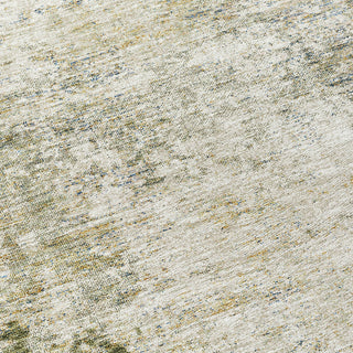 Piper Looms Chantille Abstract ACN940 Olive Machine Washable Area Rug Swatch Image