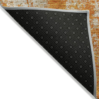 Piper Looms Chantille Abstract ACN940 Orange Machine Washable Area Rug Backing Image