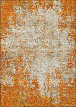 Piper Looms Chantille Abstract ACN940 Orange Machine Washable Area Rug main image