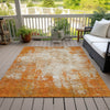 Piper Looms Chantille Abstract ACN940 Orange Machine Washable Area Rug Outdoor Lifestyle Image Feature