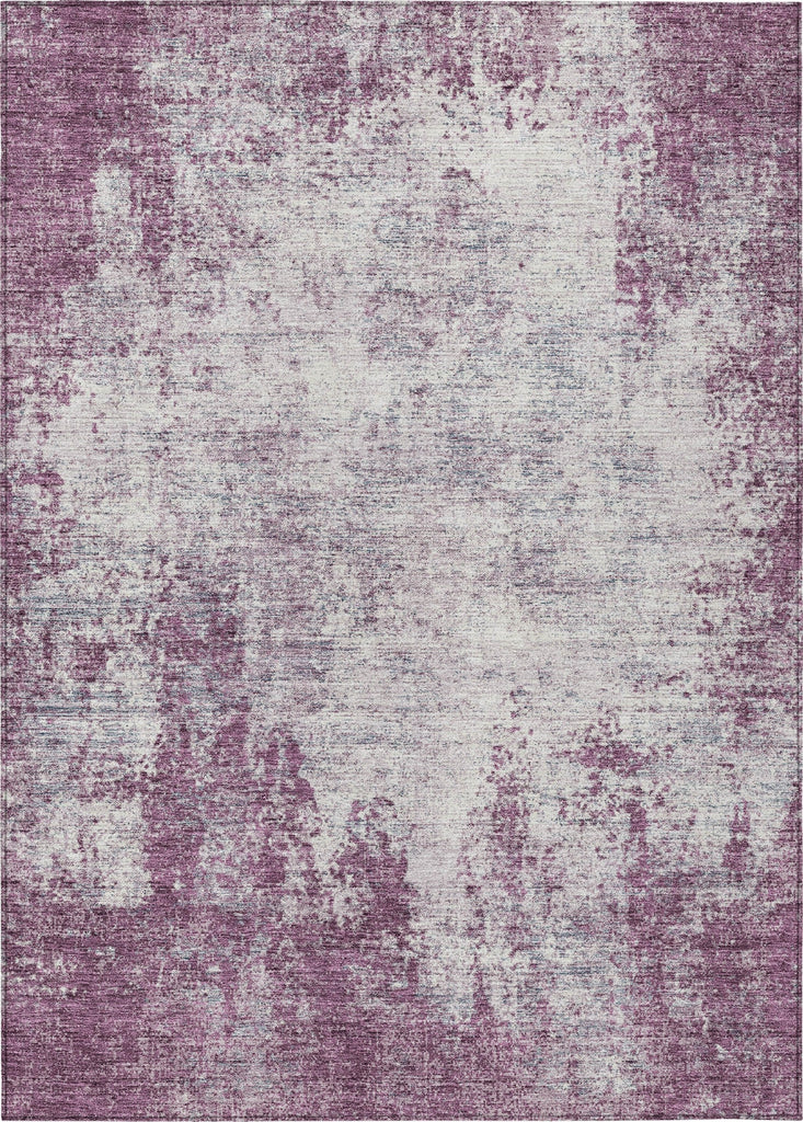 Piper Looms Chantille Abstract ACN940 Plum Machine Washable Area Rug main image