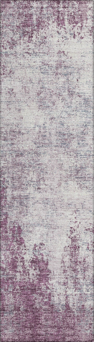 Piper Looms Chantille Abstract ACN940 Plum Machine Washable Area Rug Runner Main Image