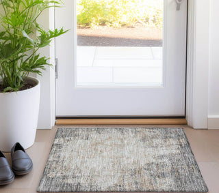 Piper Looms Chantille Abstract ACN940 Taupe Machine Washable Area Rug Scatter Lifestyle Image Feature
